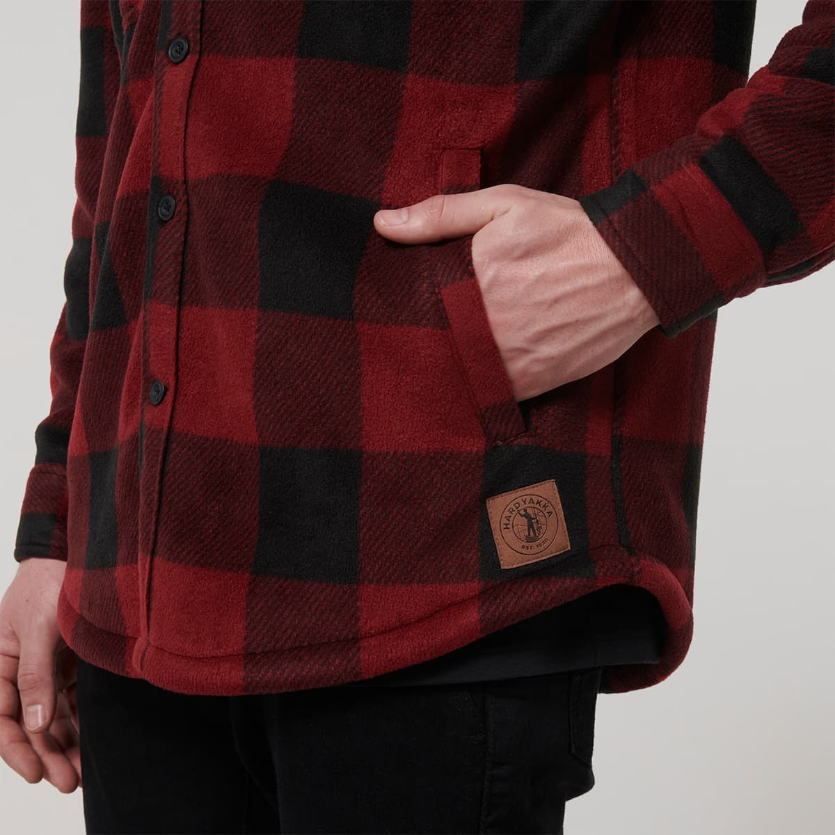 Hard Yakka Legends Sherpa with Beanie (Burgundy)_6