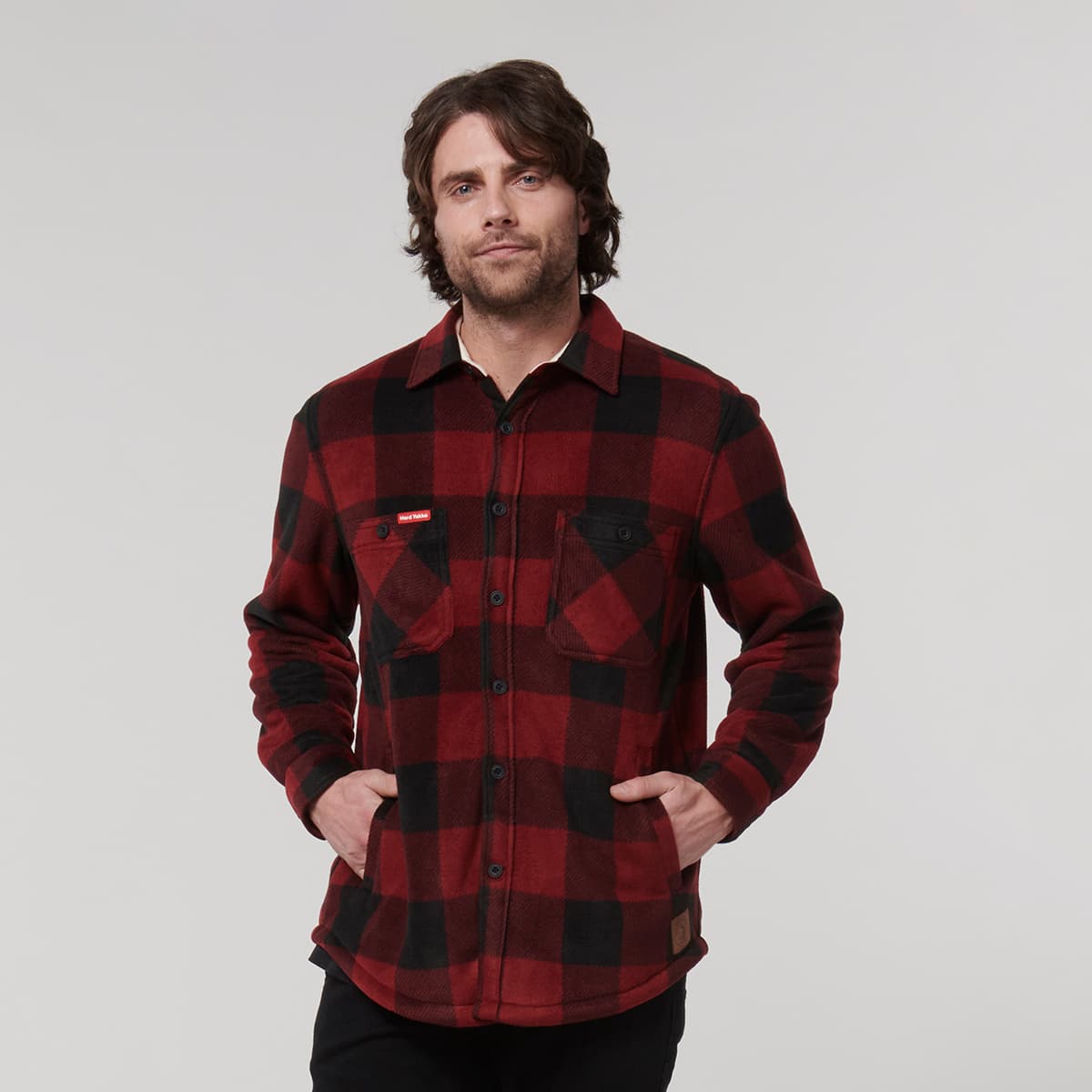 Hard Yakka Legends Sherpa with Beanie (Burgundy)_8