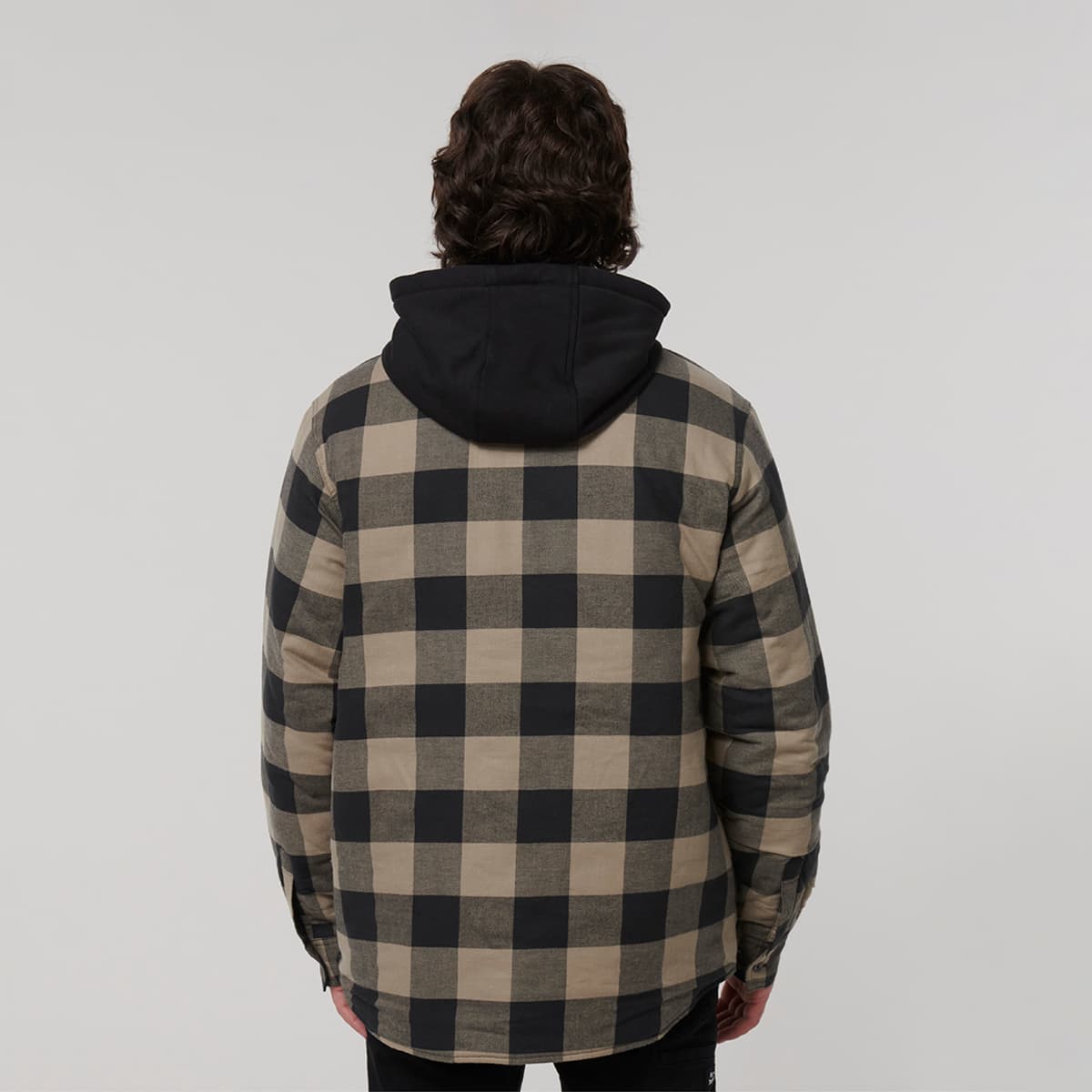 Hard Yakka The Quilted Shacket (Iron/Bark)_5