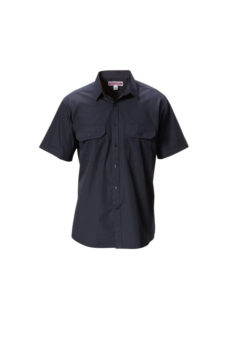 Hard Yakka Foundations Poly Cotton Permanent Press Short Sleeve Shirt (Midnight)