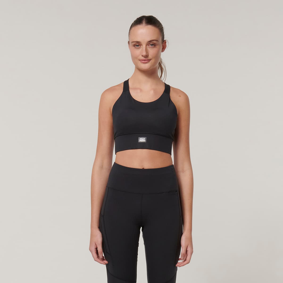 Hard Yakka Womens Sport X Work Crop (Black)