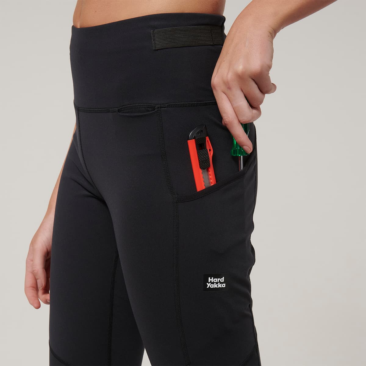 Hard Yakka Womens Sport X Legging (Black)_5