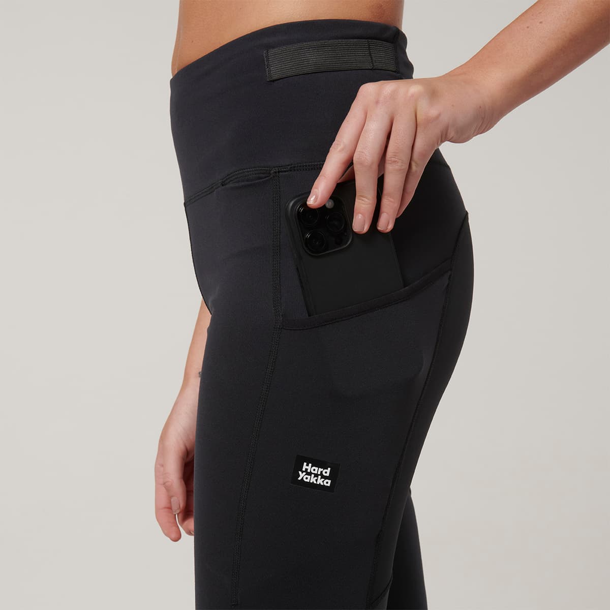 Hard Yakka Womens Sport X Legging (Black)_6