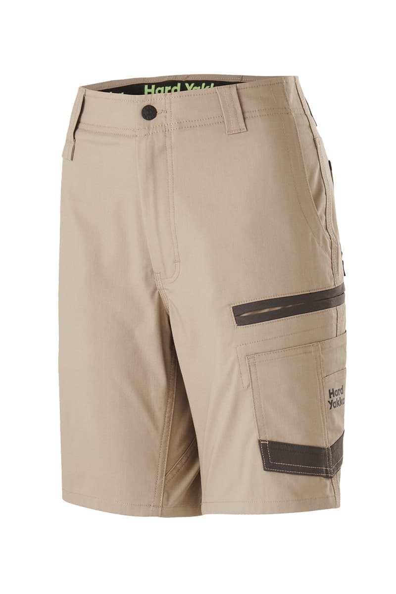 Hard Yakka Womens Raptor Mid Shorts (Desert)