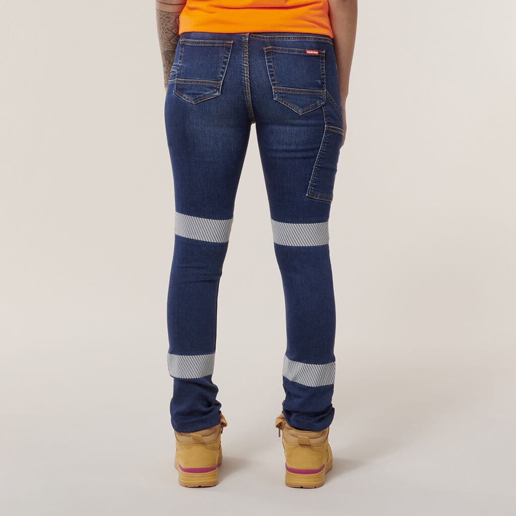 Hard Yakka Womens Taped Jeggings (Indigo)_3