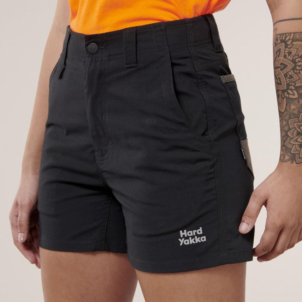 Hard Yakka Women’s Raptor Short Short (Black)_1