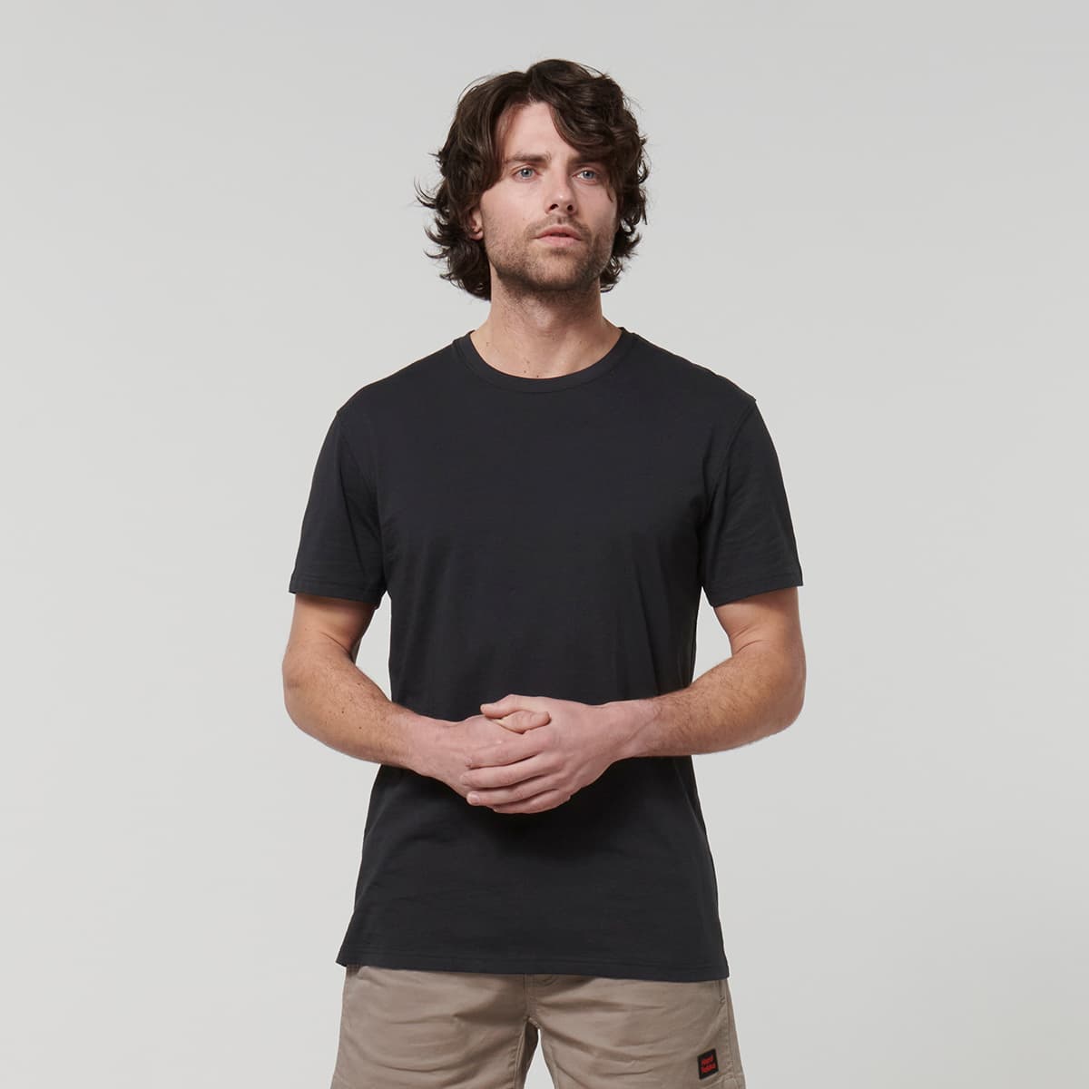 Hard Yakka Core Mens Short Sleeve Tee (Black)_1