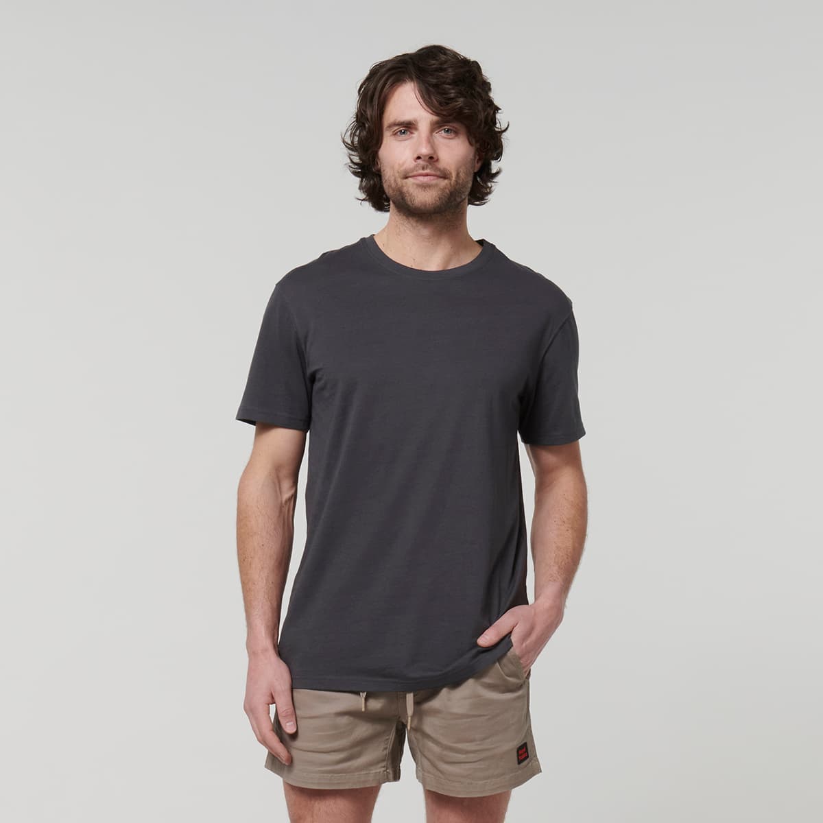 Hard Yakka Core Mens Short Sleeve Tee (Charcoal)