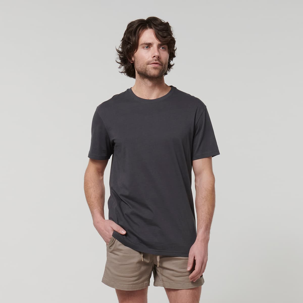 Hard Yakka Core Mens Short Sleeve Tee (Charcoal)_1
