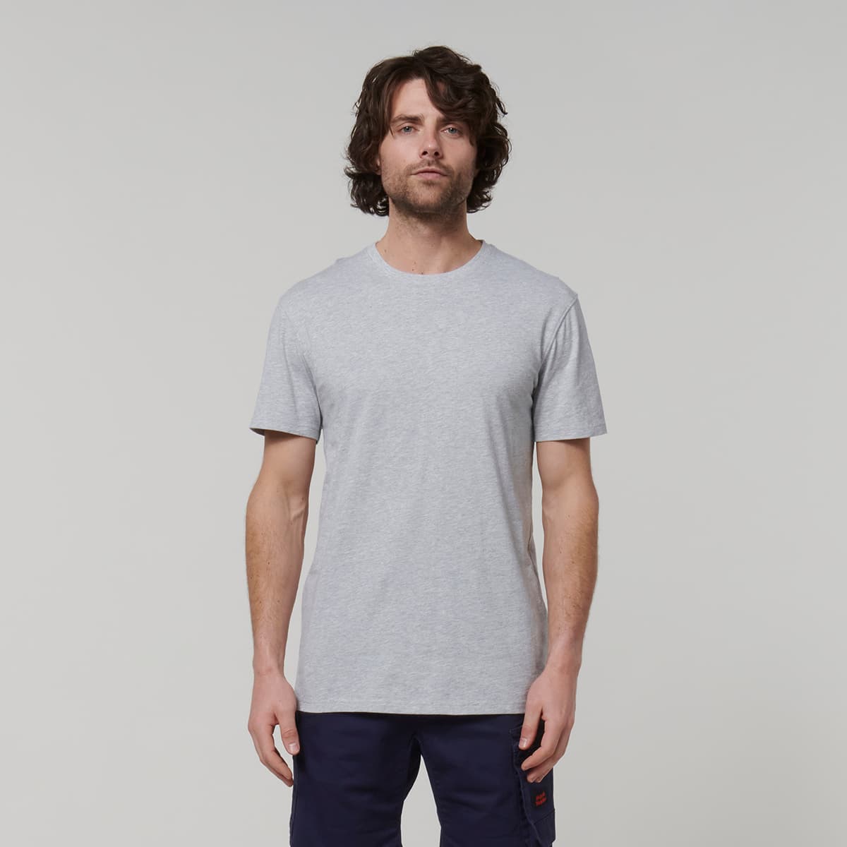 Hard Yakka Core Mens Short Sleeve Tee (Grey Marle)