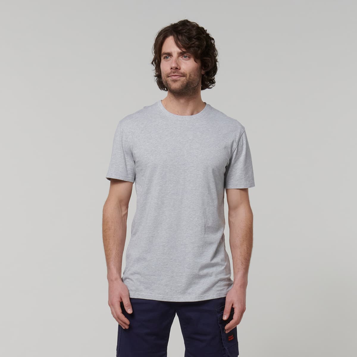 Hard Yakka Core Mens Short Sleeve Tee (Grey Marle)_1