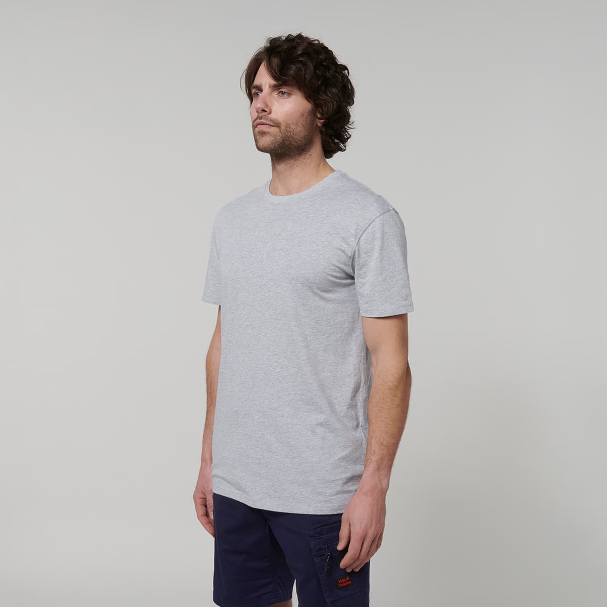 Hard Yakka Core Mens Short Sleeve Tee (Grey Marle)_3