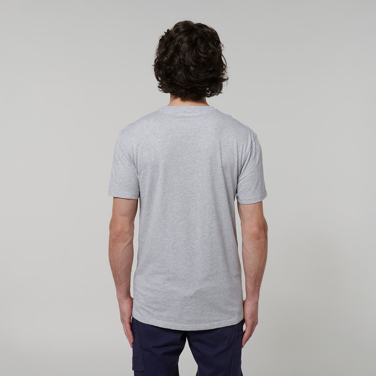 Hard Yakka Core Mens Short Sleeve Tee (Grey Marle)_5