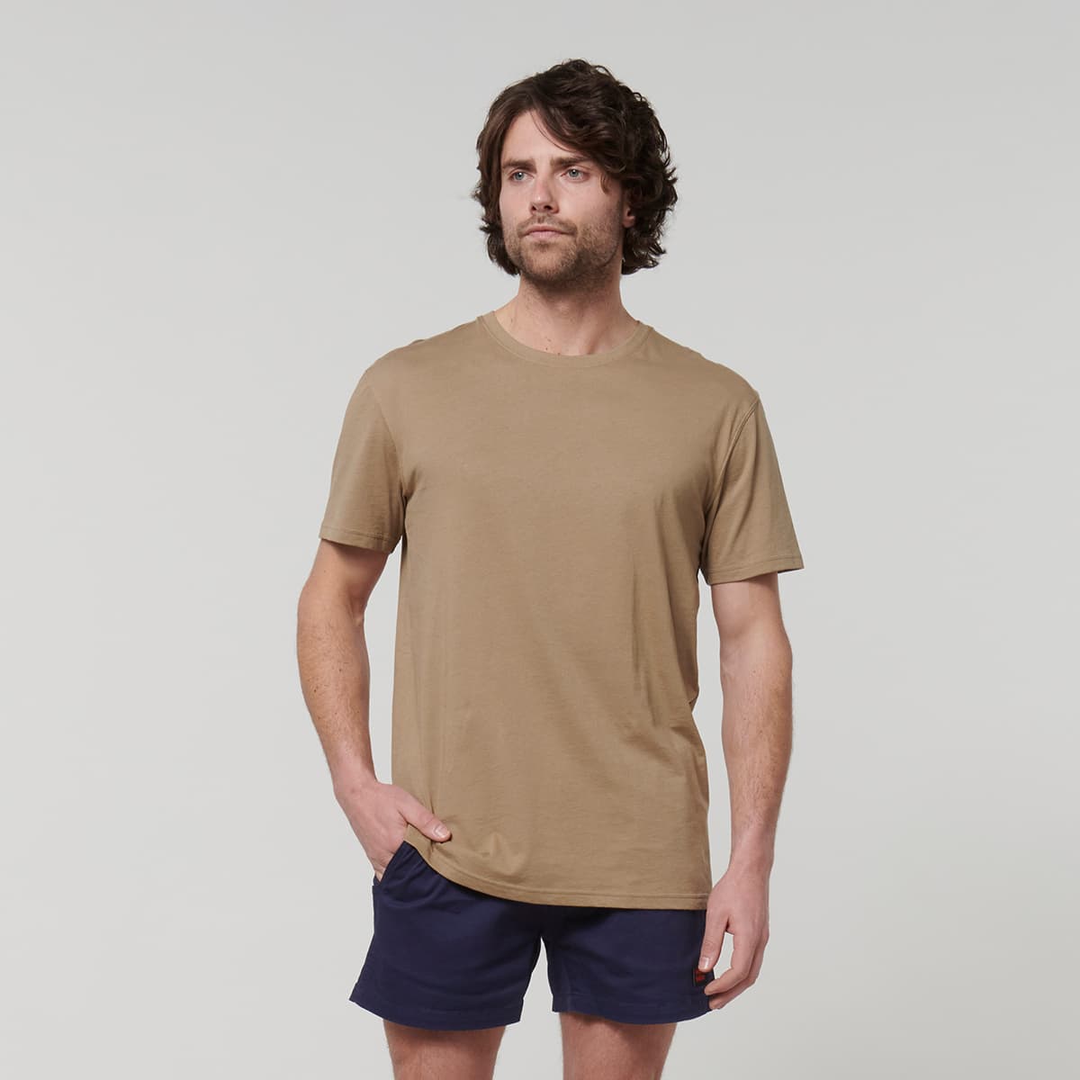 Hard Yakka Core Mens Short Sleeve Tee (Khaki)_1