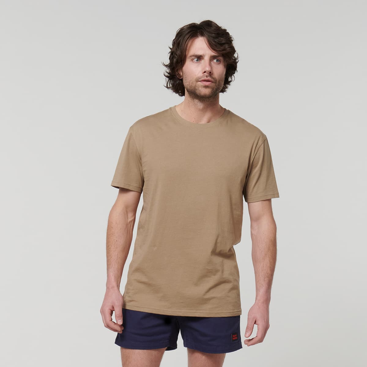 Hard Yakka Core Mens Short Sleeve Tee (Khaki)_2