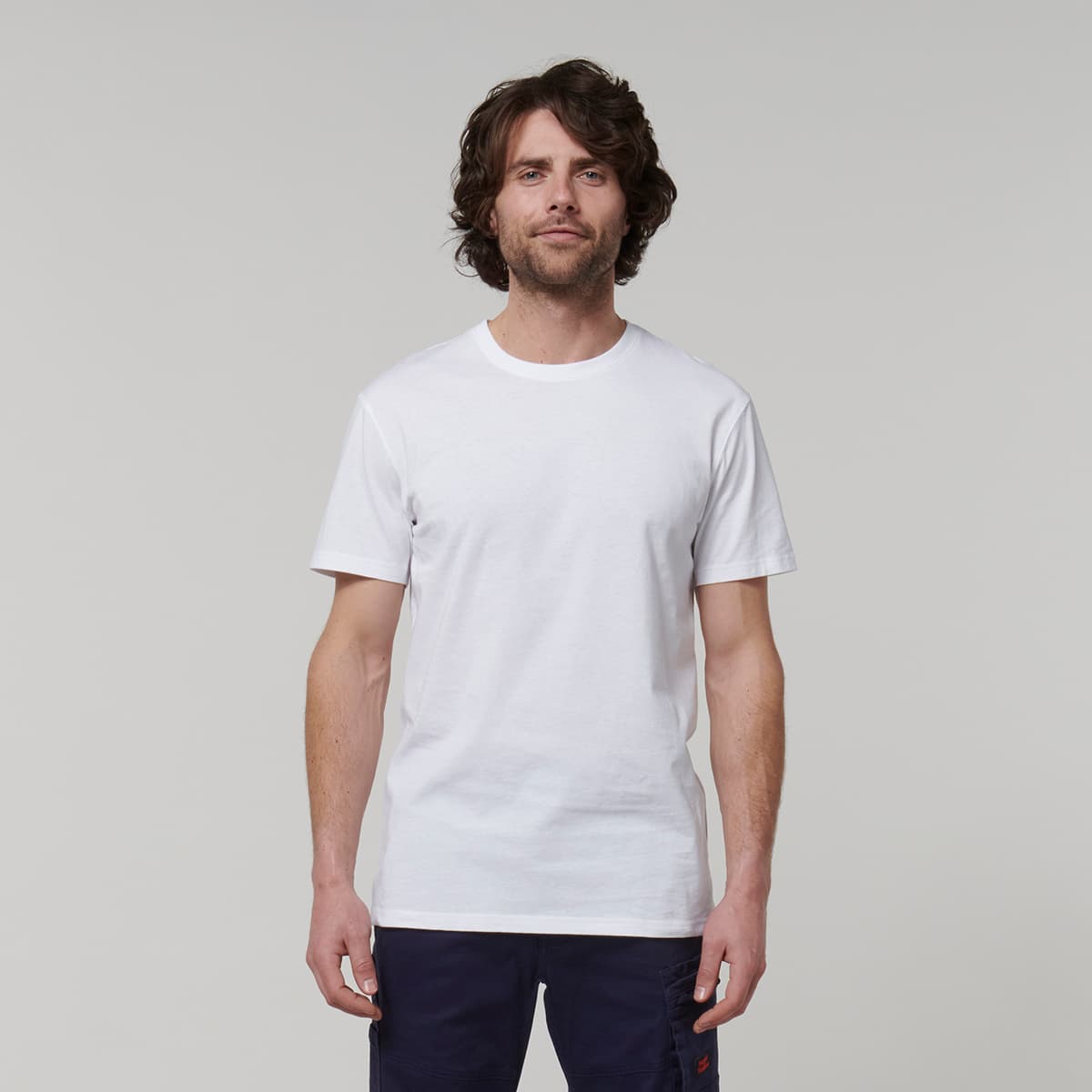 Hard Yakka Core Mens Short Sleeve Tee (White)