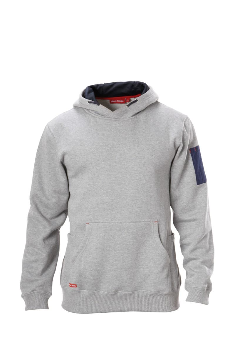 Hard Yakka Foundations Brushed Fleece Hoodie (Grey Marl)