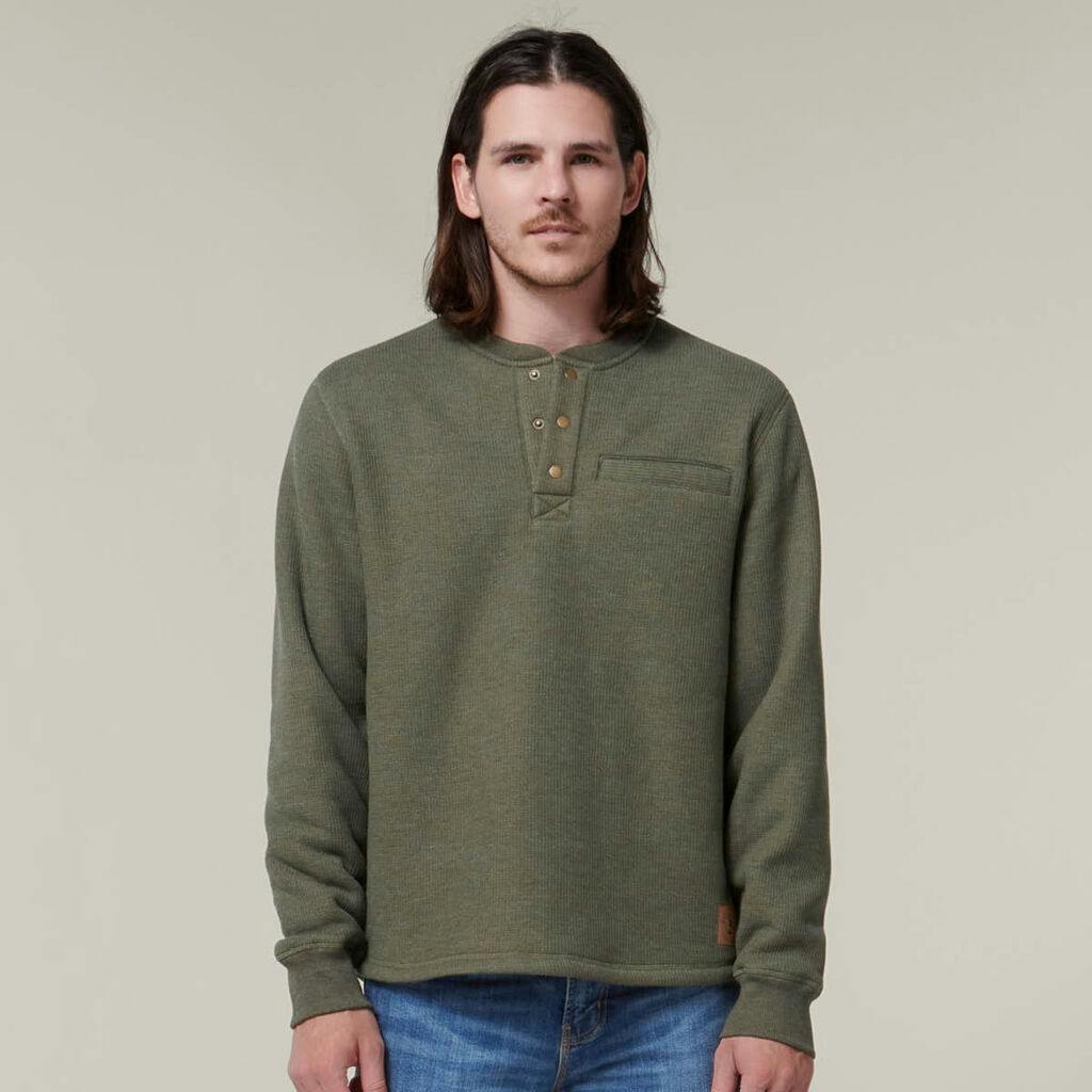 Hard Yakka Sherpa Henley (Beetle)_0