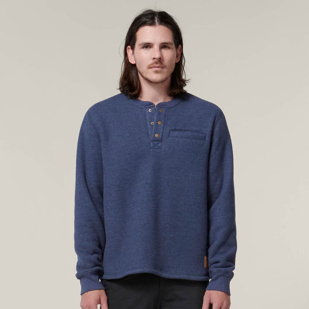 Hard Yakka Sherpa Henley (Indigo)