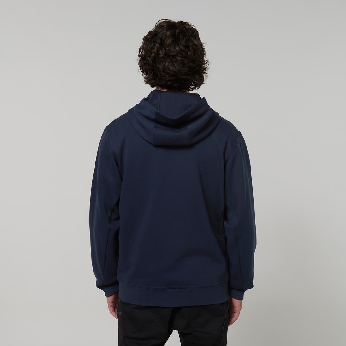 Hard Yakka Core Mens Fleece Zip Hoodie (Navy)_6