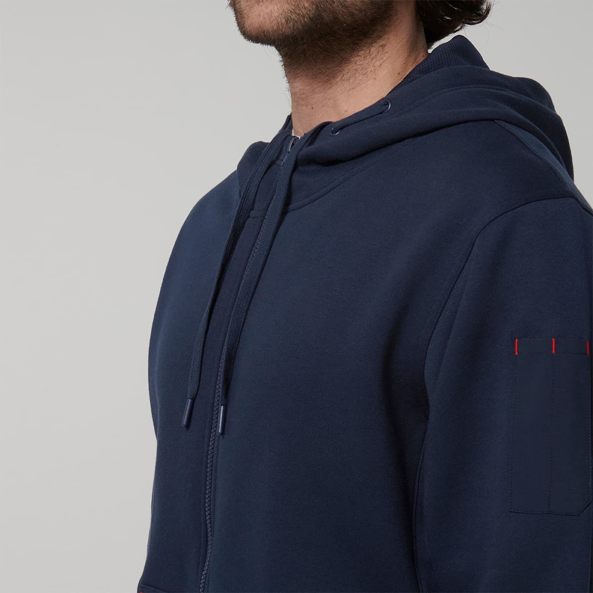 Hard Yakka Core Mens Fleece Zip Hoodie (Navy)_7