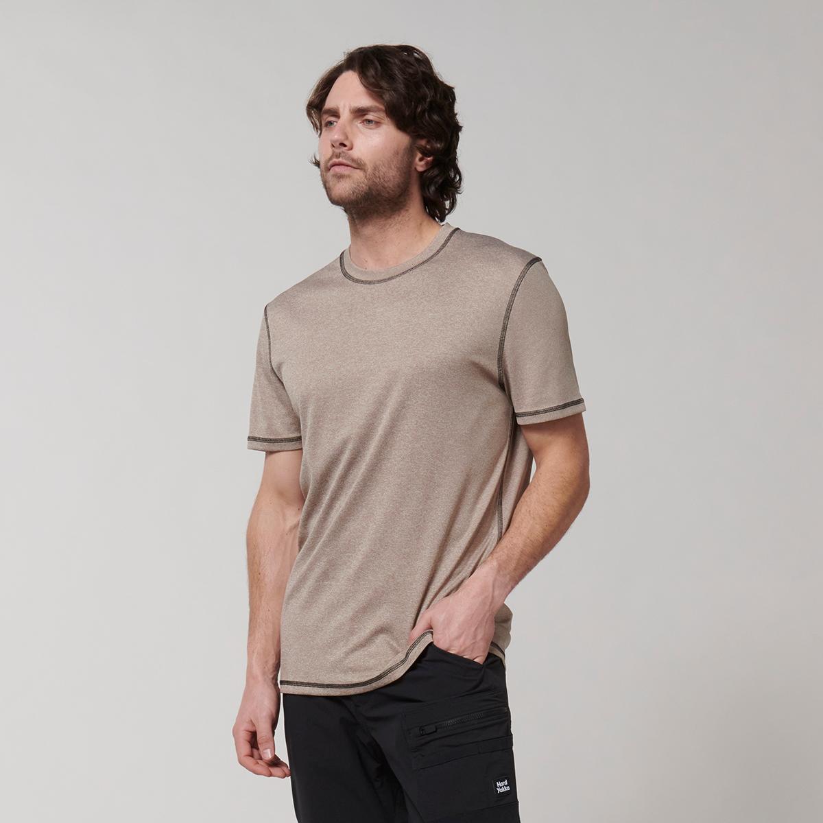 Hard Yakka Mens X Performance Tee (Desert)_1