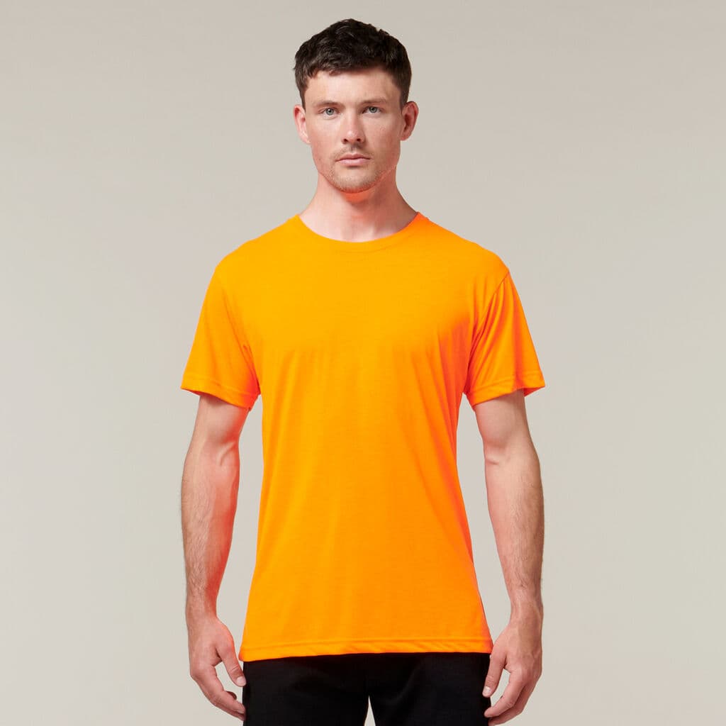 Hard Yakka Short Sleeve Neon Tee (Orange)