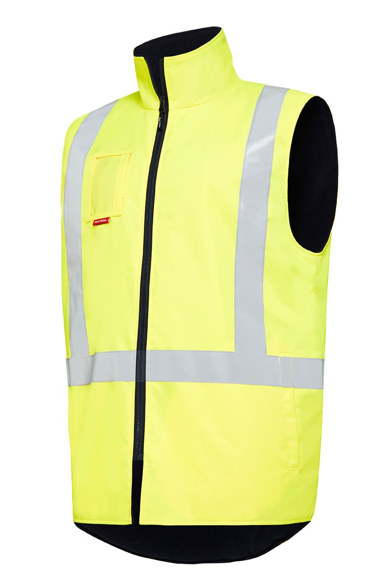 Hard Yakka Hi Visibility Vest With Tape (Yellow)