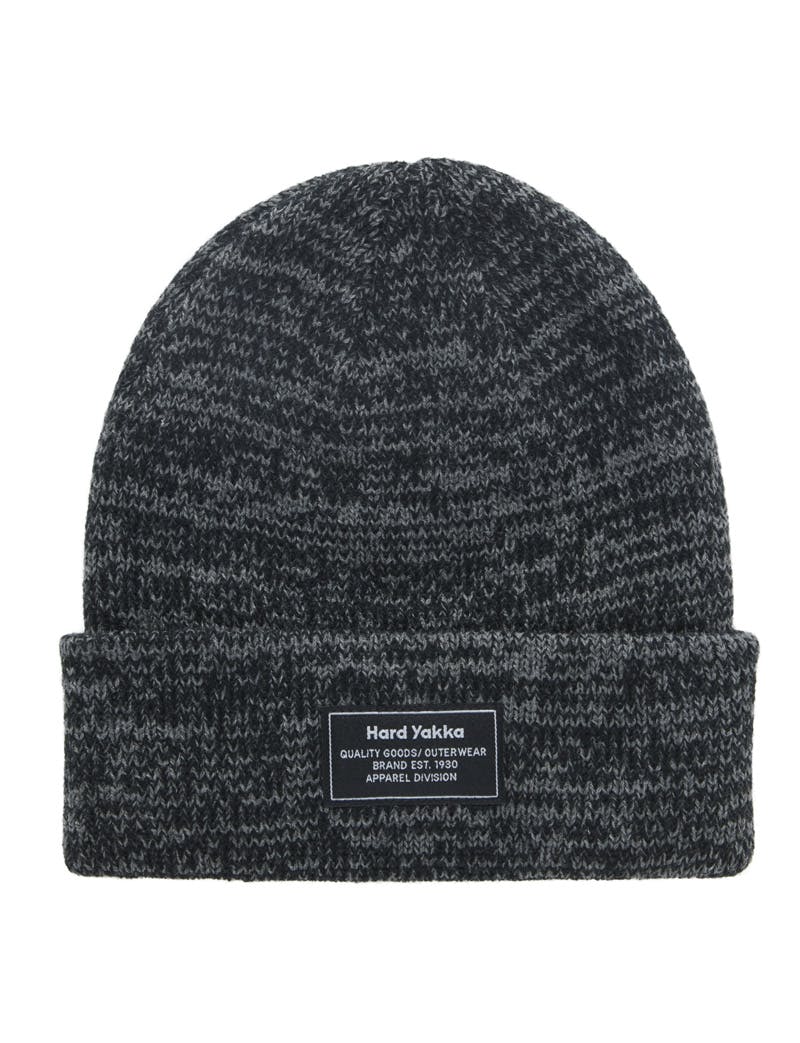 Hard Yakka 2 Tone Twist Marle Beanie (Black/Charcoal/Marle)