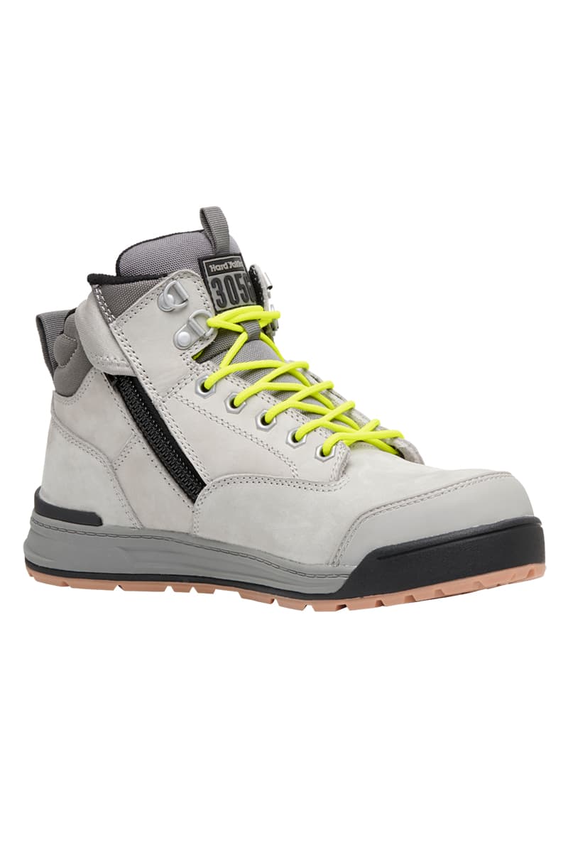 Hard Yakka 3056 Lace Zip Boot (Grey)