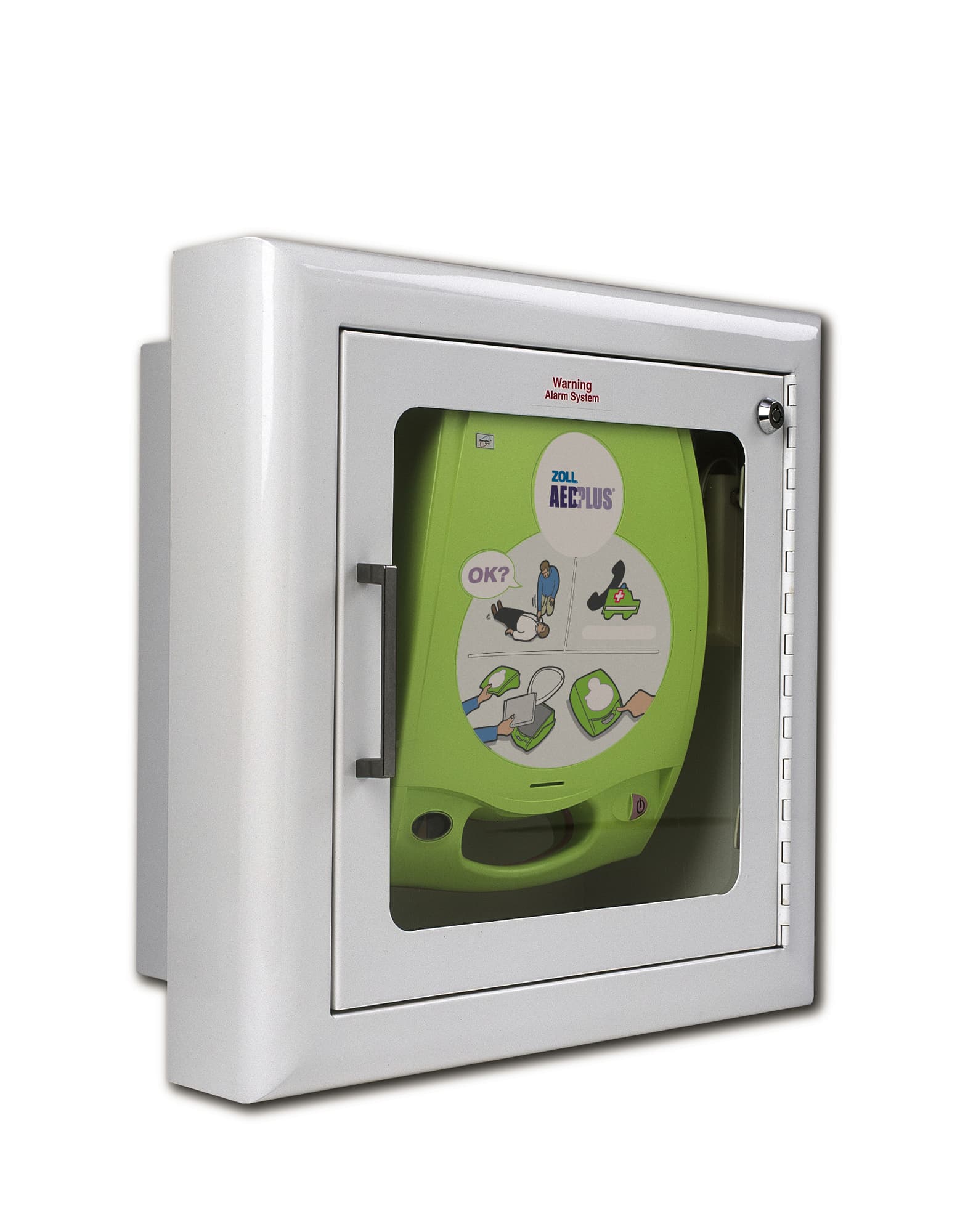 Zoll AED Plus Semi-Recessed Wall Cabinet