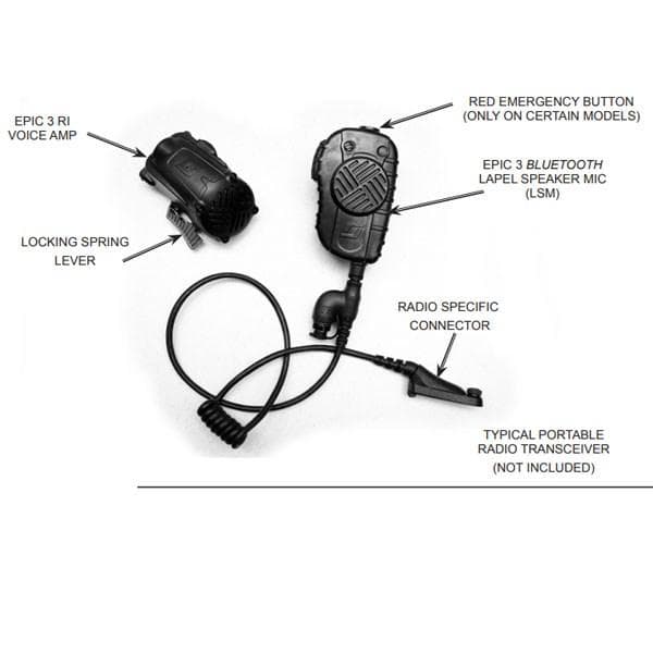 3M Scott Fire & Safety EPIC 3 Ring PTT (201226-01)