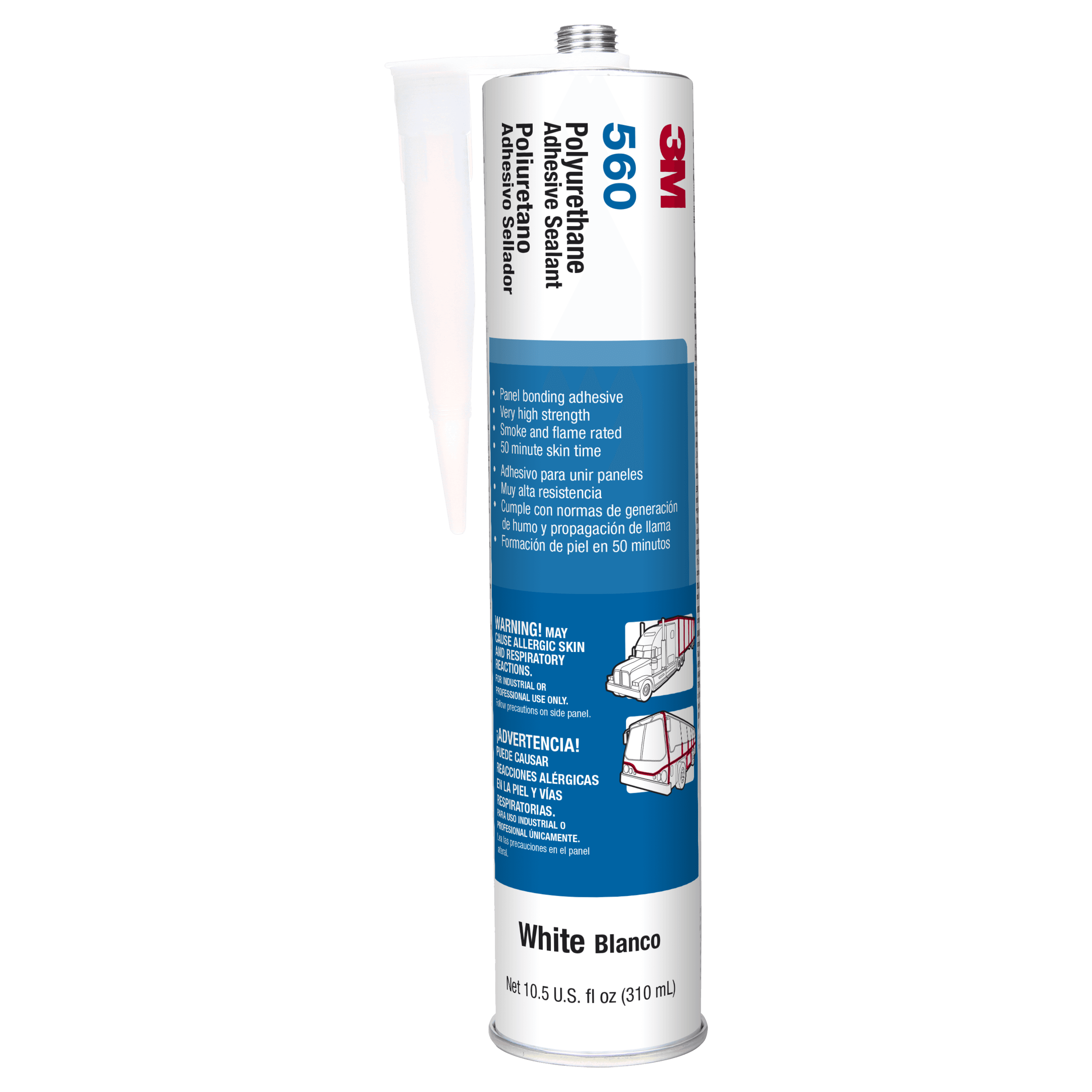 3M Polyurethane Adhesive Sealant 560, White, 310 mL CartriDG