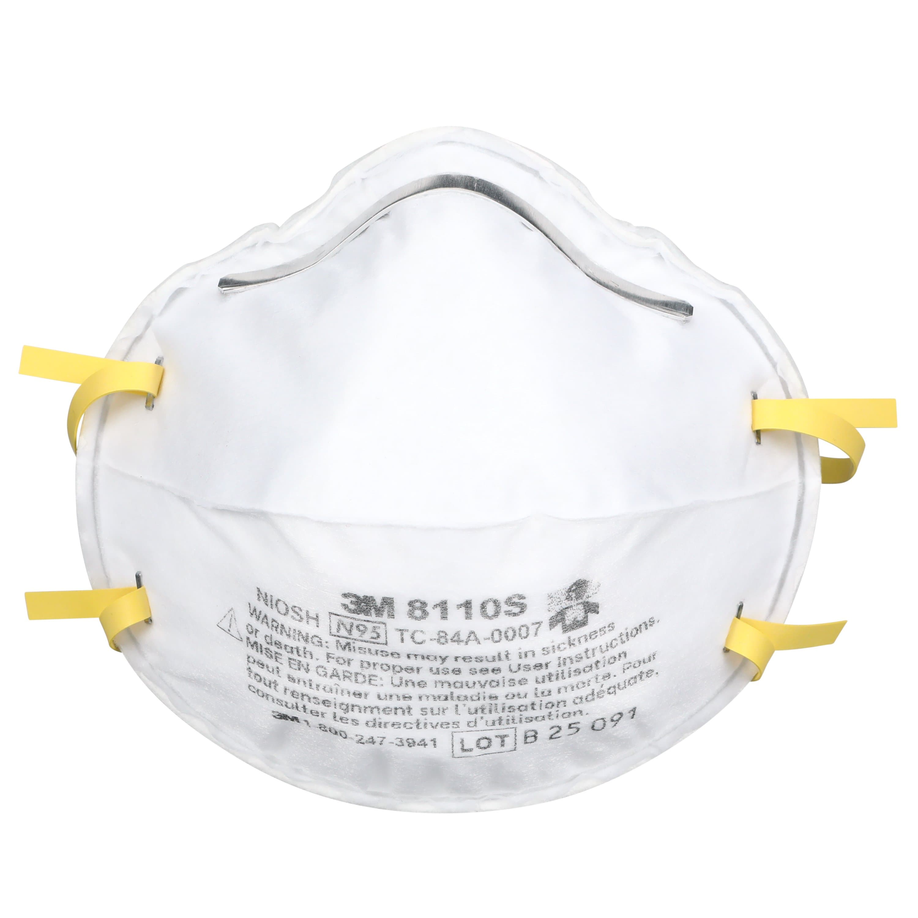 (Box of 20) 3M P2 Cupped Particulate Respirator - Small (8110S)