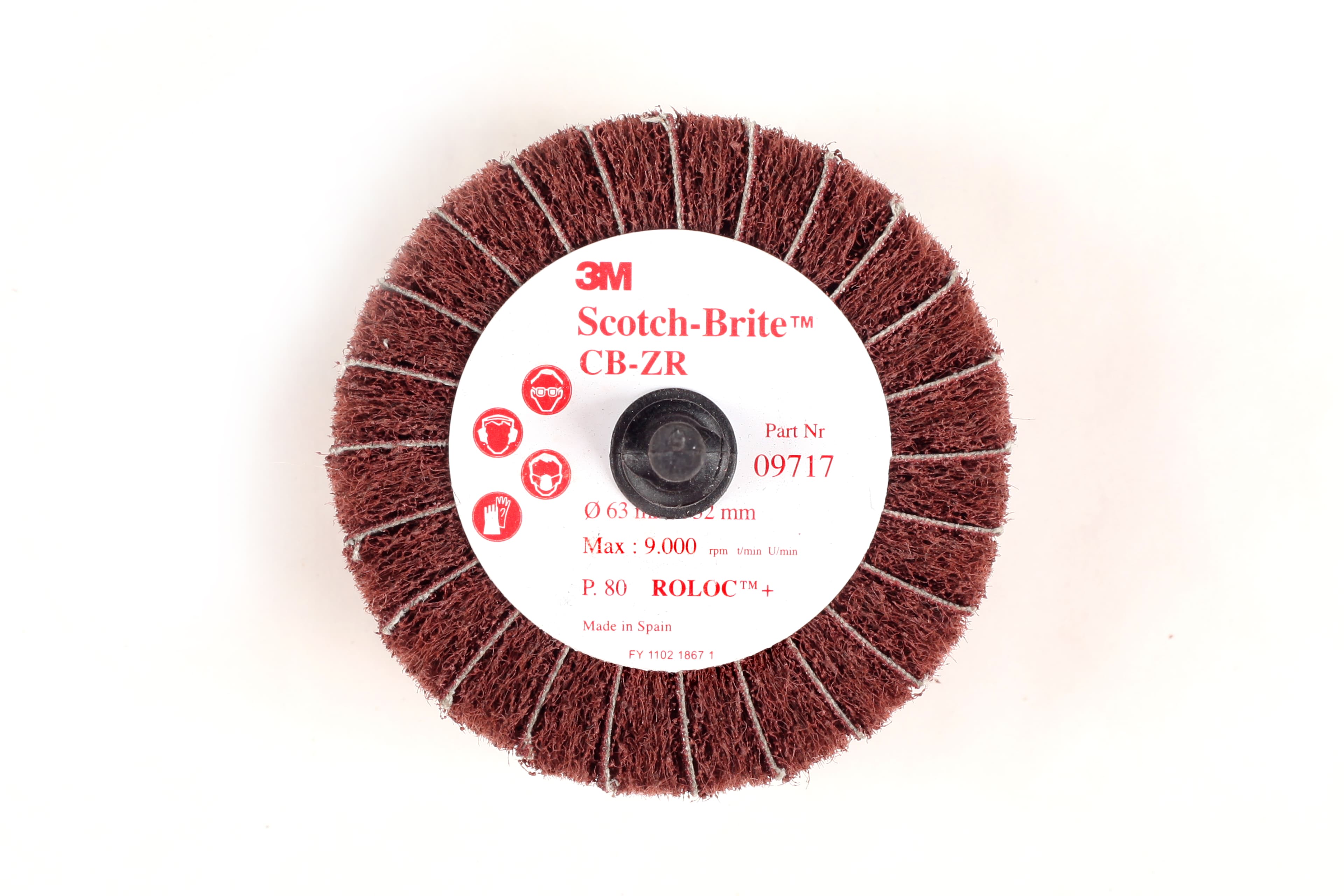 3M Scotch-Brite CB-ZR Roloc Combination Flap Brush P180 63mm x 32mm (FN510078929) (9723)
