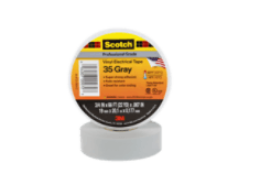 Scotch® Vinyl Colour Coding Electrical Tape 35, Grey, 12 mm x 6 m