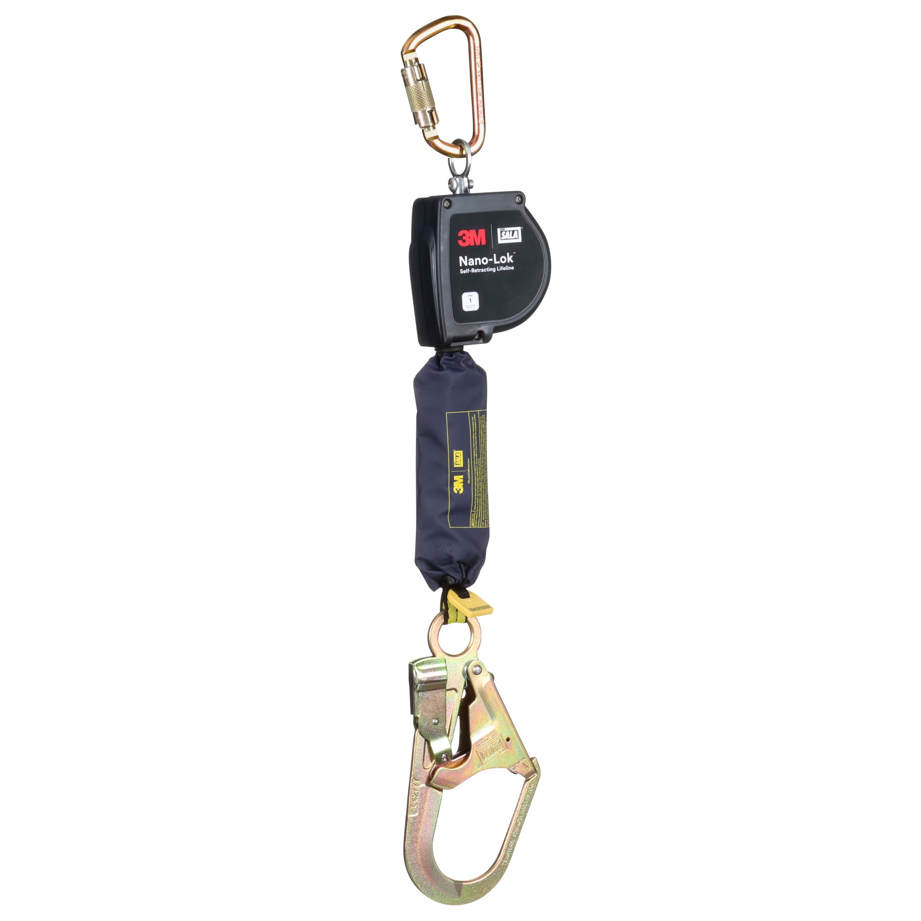 3M DBI-SALA Nano-Lok Extended Length Self-Retracting Lifeline with Anchor Hook 3100604, Web, 9 ft