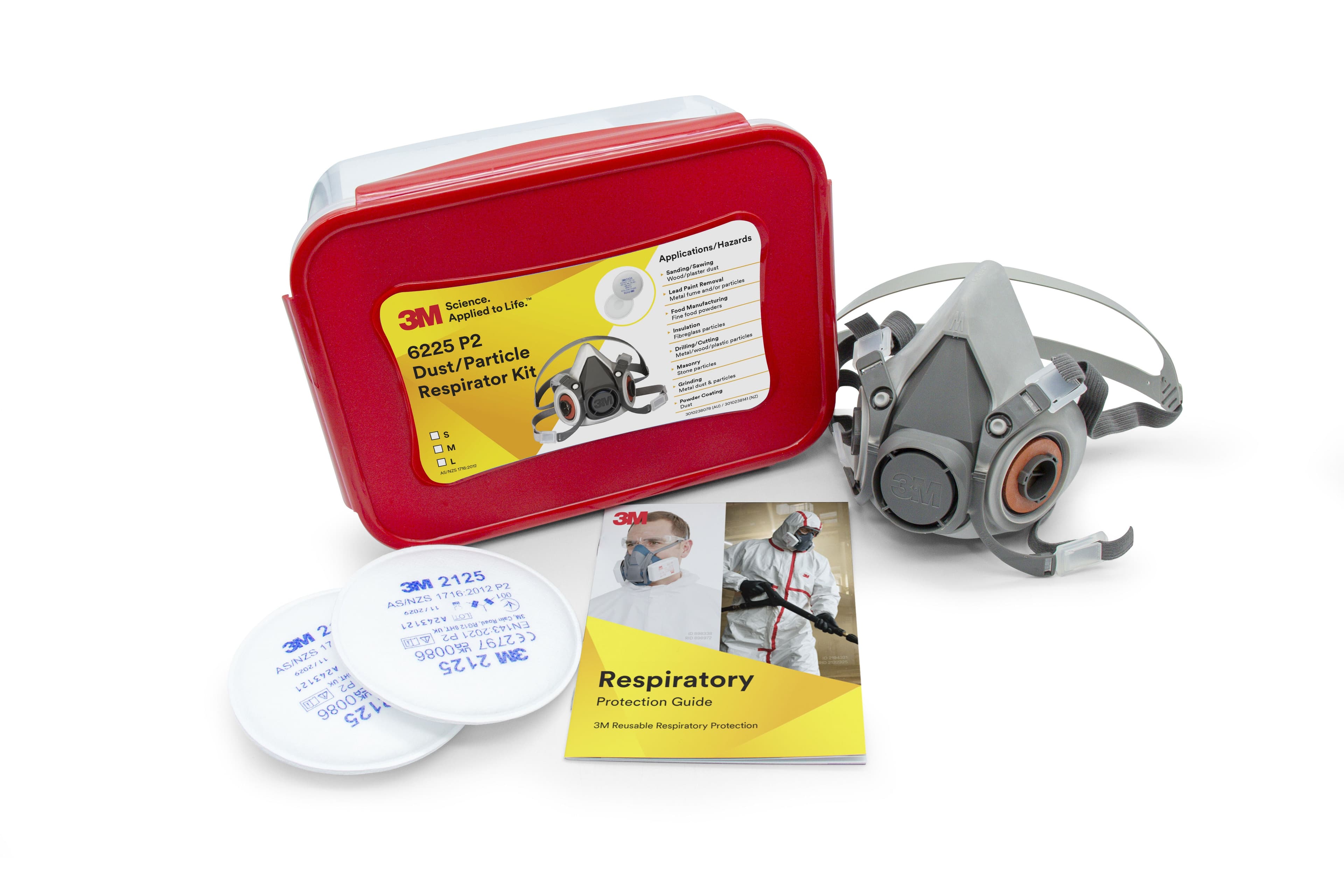 3M Dust/Particle Respirator Kit 6225 P2, Small