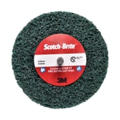 3M Scotch-Brite Clean & Strip PRO Extra Cut Disc Shaft Mounted Green Aluminium Oxide mineral 60mm x 25mm (AT019439838)