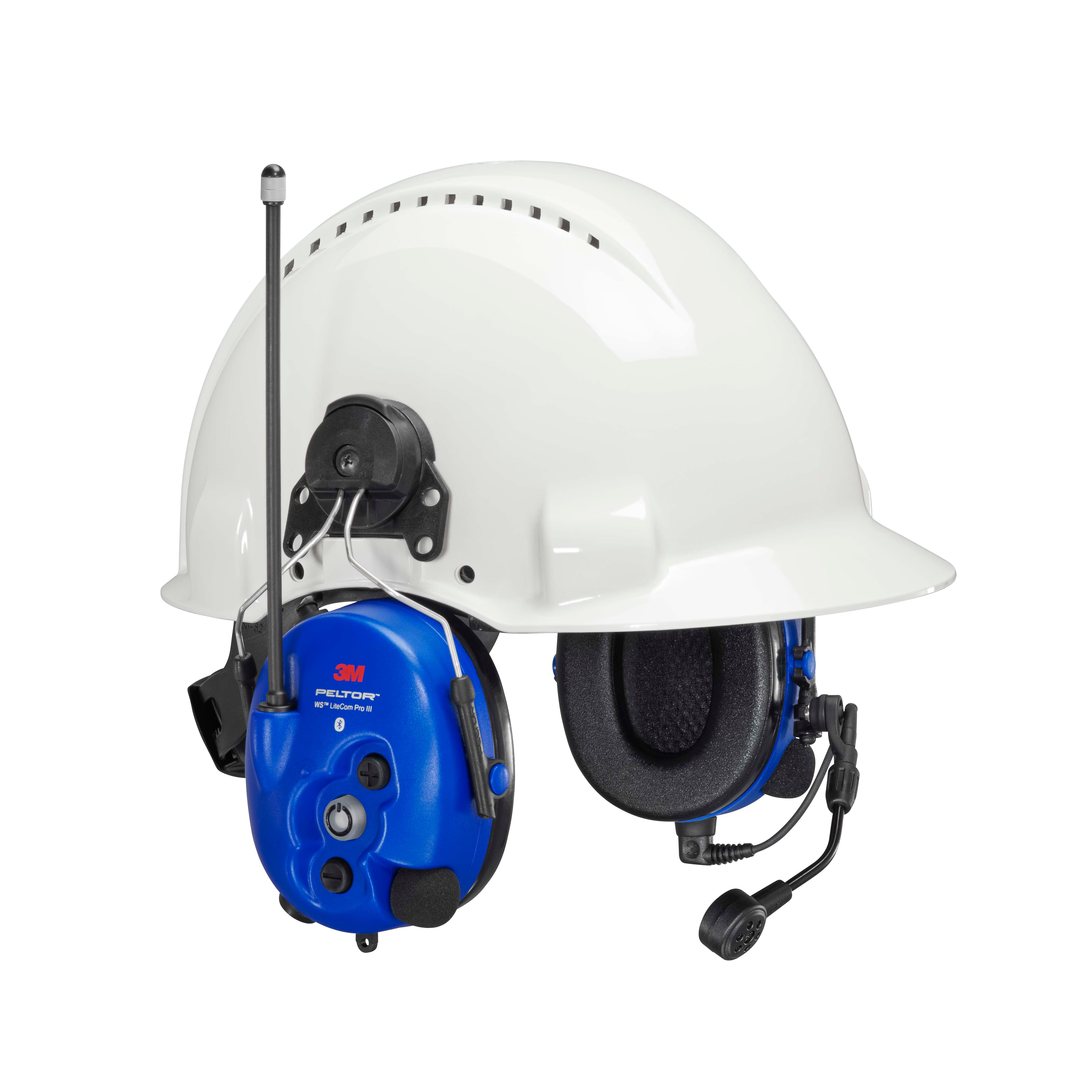 3M PELTOR WS LiteCom PRO III EX Headset, 29 dB, 403-470 MHz, Analogue/Digital, Hard Hat Attached, MT73H7P3E4D10EU-50