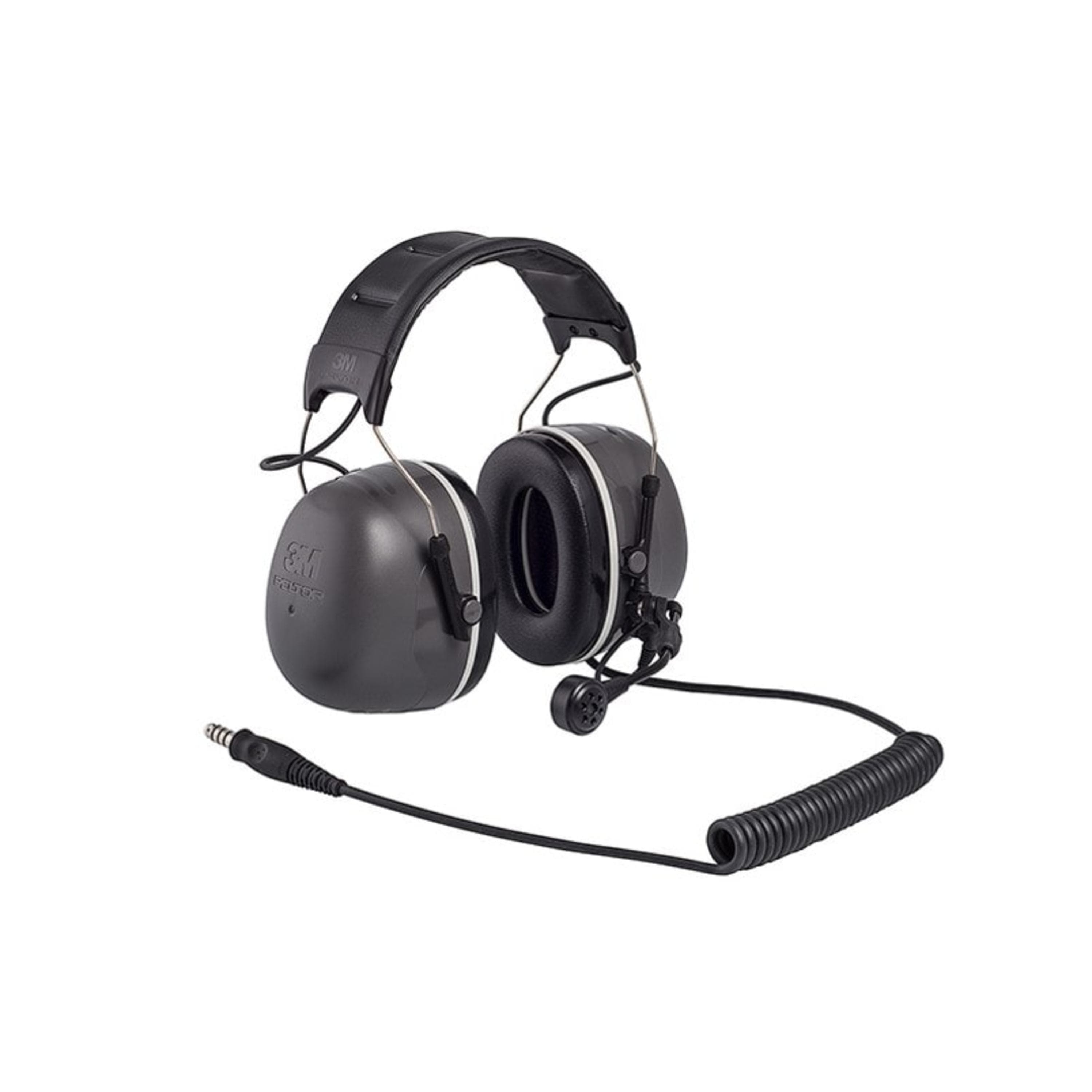 3M PELTOR CH-5 High Attenuation Headset MT73H450A-86, J11 Plug, NATO Wired, Grey/Black Headband, 1 ea/Carton