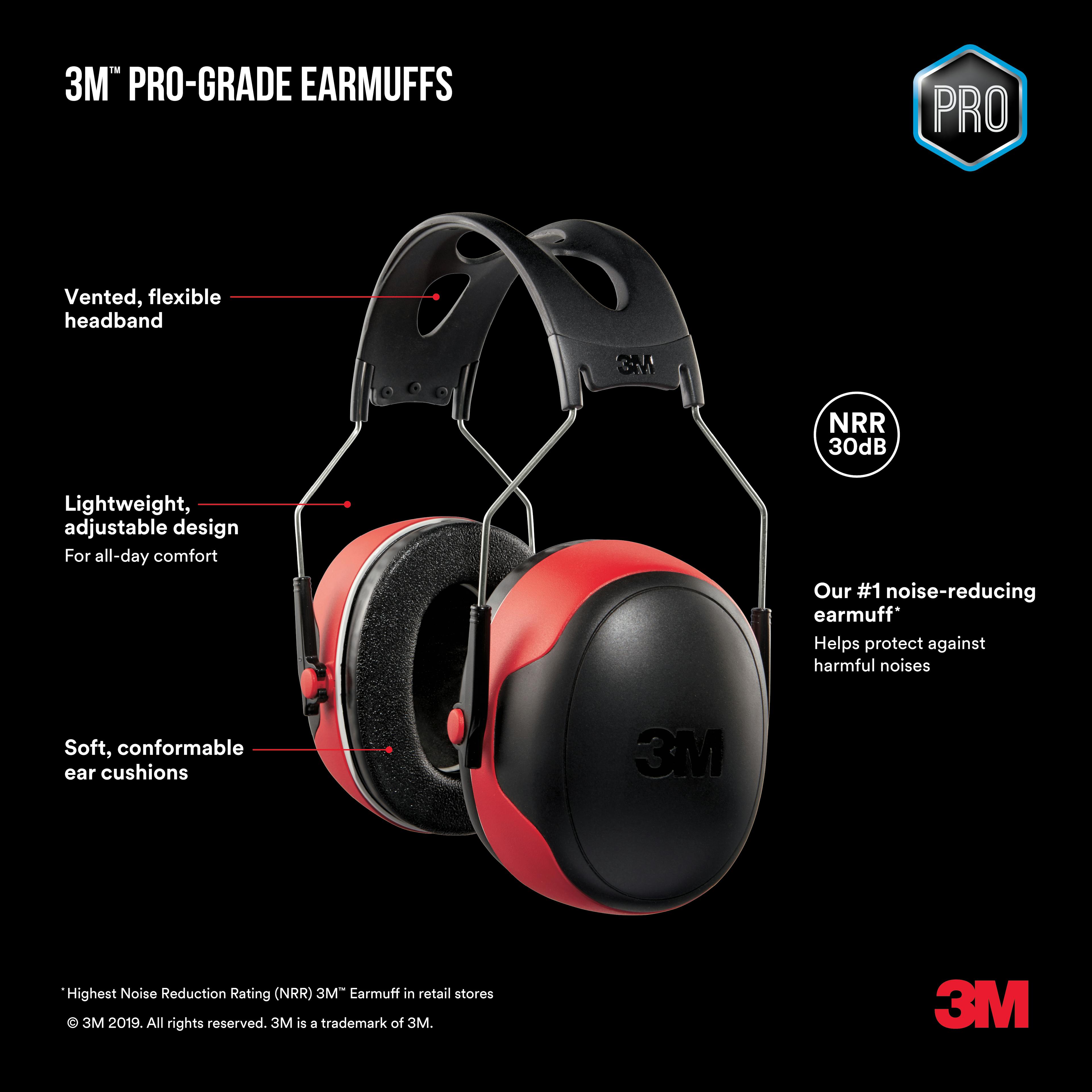 3M™ Pro-Grade Earmuff 90565-4DC-PS, 4 each/case_3