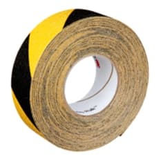 3M Safety-Walk Slip-Resistant General Purpose Tapes and Treads 613, Black/Yellow Stripe, 50mm x 18.2m
