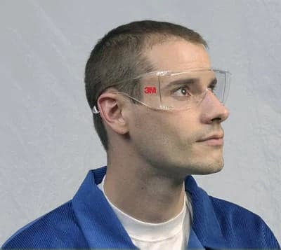 3M 2700 Series 2720-00000-100AS Blue Frame Clear Anti Fog - Anti Scratch Lens