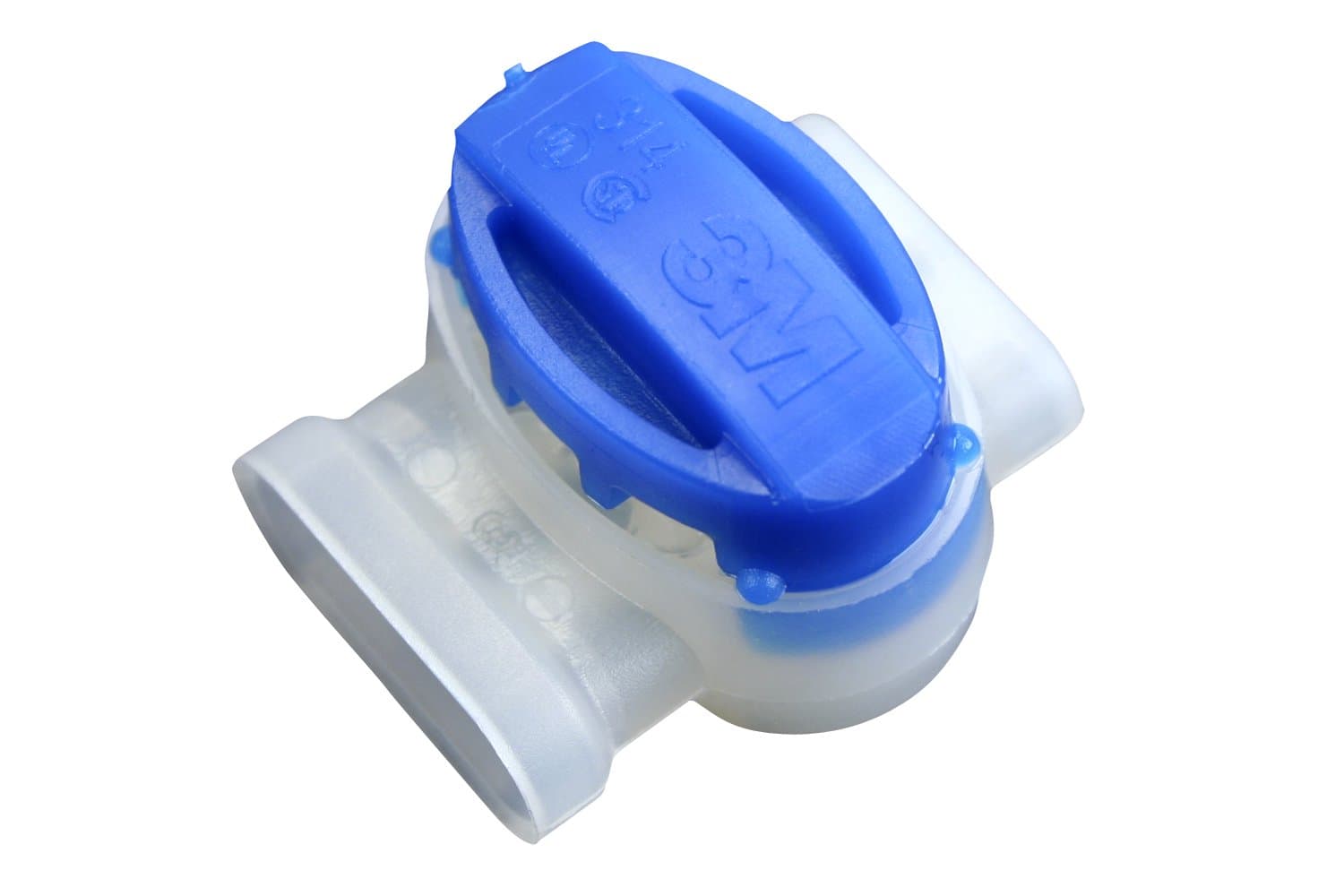 3M Scotchlok Electrical IDC 314-POUCH, Pigtail, Self-Stripping, Blue, 22-14 AWG, 50 per pouch, 500 /Case