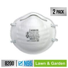 3M™ Lawn and Garden Respirator 8200G2-DC, 2 eaches/pack, 6 packs/shipper