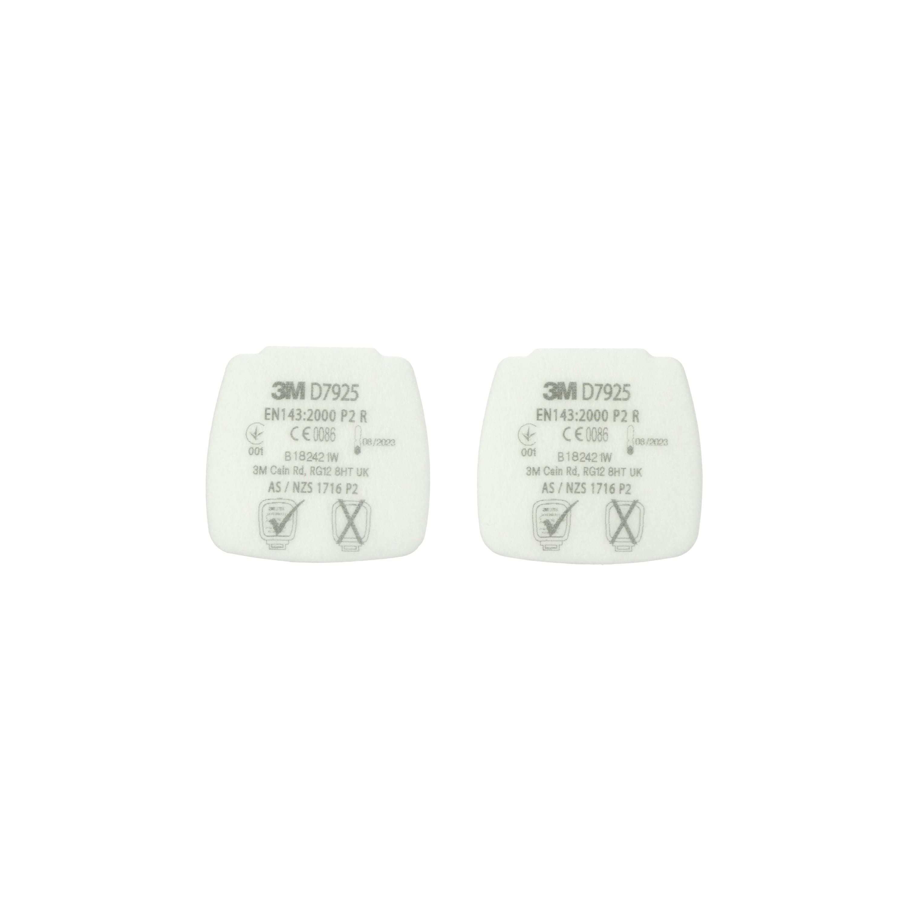 3M Secure Click Replaceable Particulate Filter P2 (pair) (D7925)