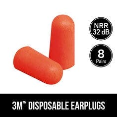 3M™ Disposable Earplugs, 92077H8-DC, 8 pairs/pack, 20 packs/case_0
