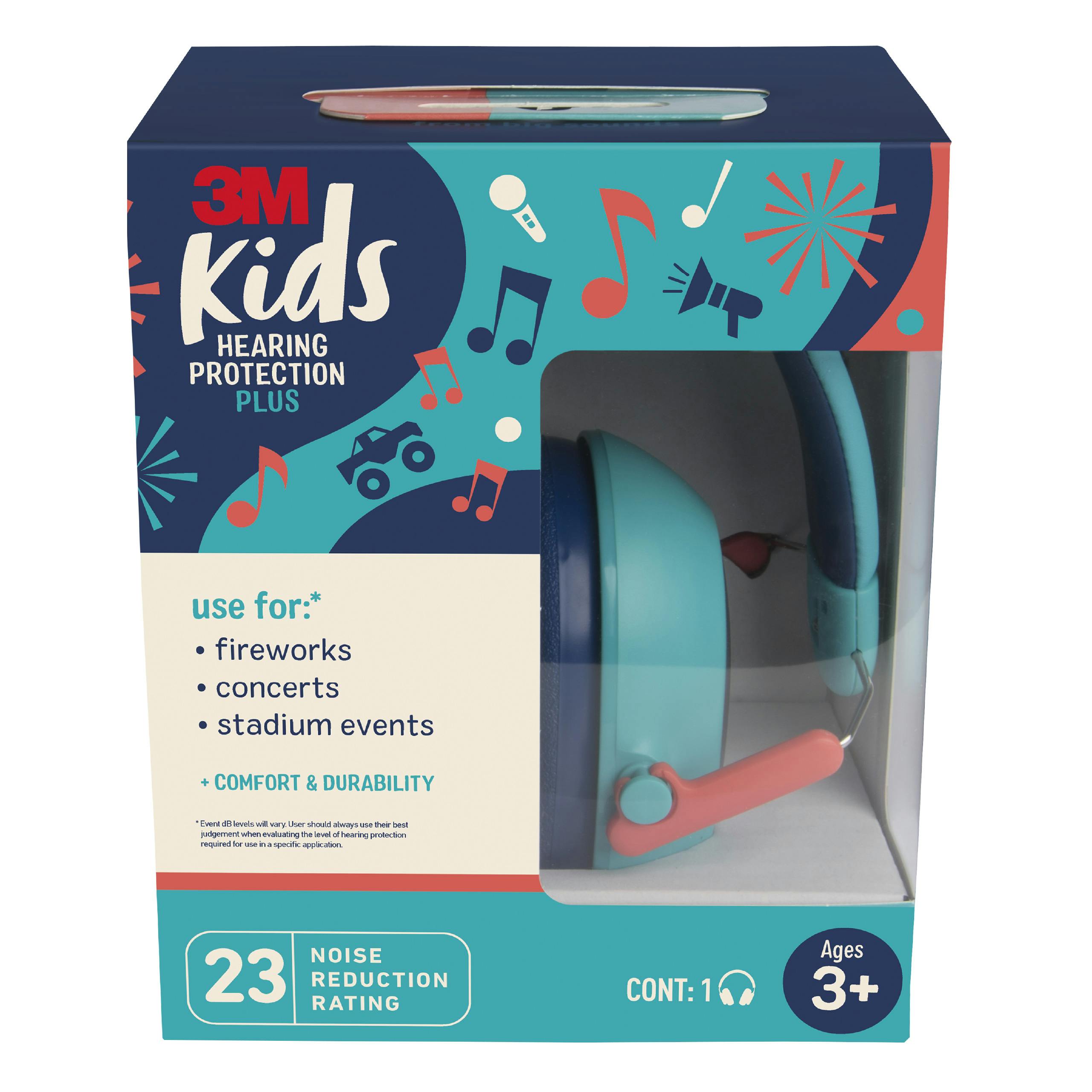 3M™ Kids Hearing Protection Plus PKIDSP-TEAL, Teal, 4 ea/case_0