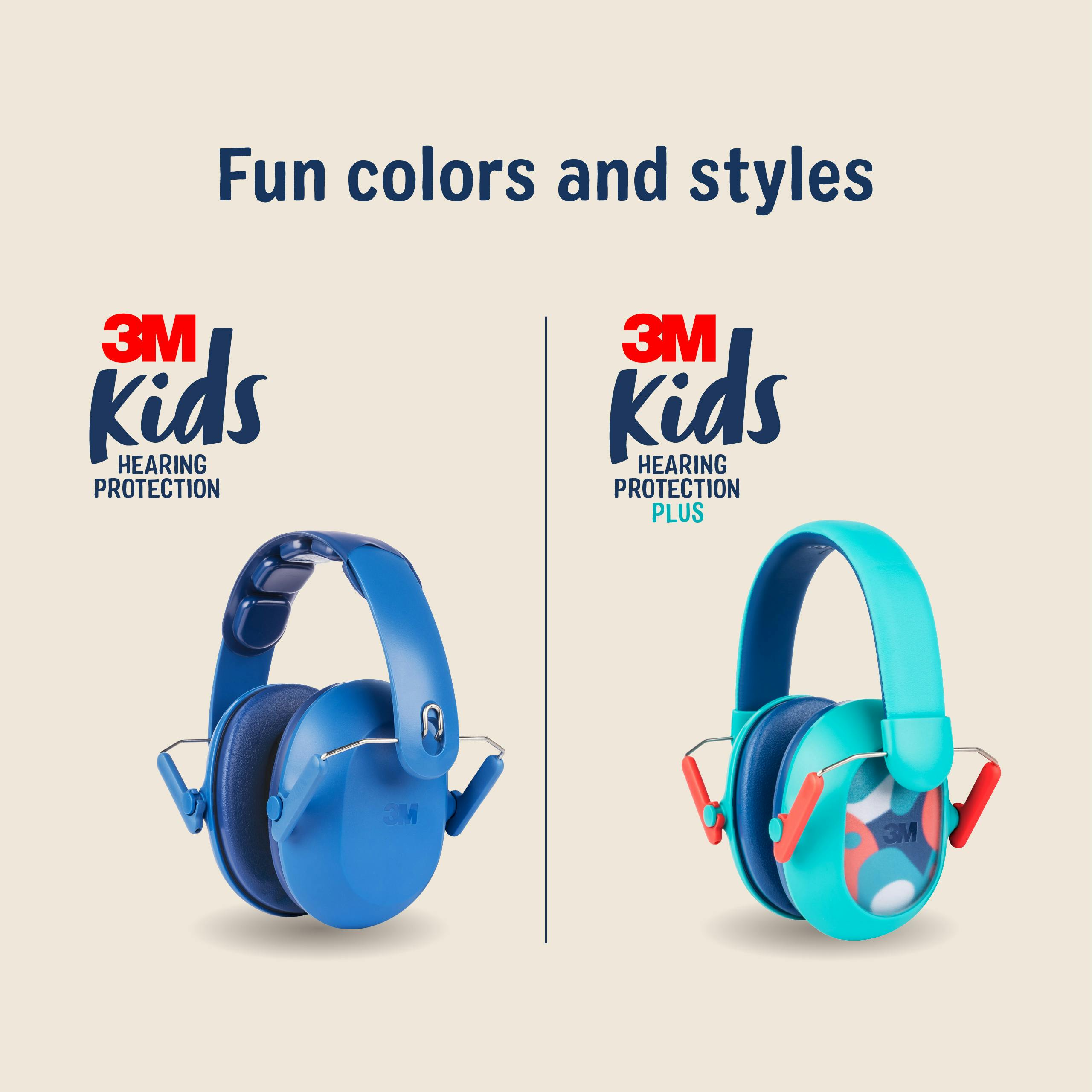 3M™ Kids Hearing Protection Plus PKIDSP-TEAL, Teal, 4 ea/case_9